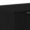vidaXL TV Cabinet Black Oak 40.16 x 13.78 x 14.37 in Engineered Wood