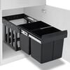 vidaXL Kitchen Cupboard Pull-out Dustbin Soft-Close 9.5 gal