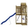 vidaXL Outdoor Playset Pine, Blue Treated Pinewood, Polypropylene Large