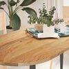 vidaXL Table Top Light brown Solid oak wood Large Durable