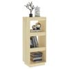 vidaXL Book Cabinet Pine Solid pine wood Medium Book Cabinet