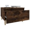 vidaXL Side Table Set of 2 Smoked oak Engineered wood Small Side Table