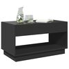 vidaXL Coffee Table Black Engineered wood, Glass Large Coffee Table