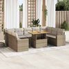 vidaXL Garden Sofa Set Beige