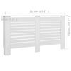 vidaXL Radiator Covers 2 pcs White 59.8"x7.5"x32.1" MDF