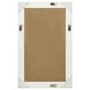 vidaXL Wall Mirror White Wood, glass, engineered wood 19.7 x 31.5 in