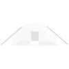 vidaXL Greenhouse White Polyethylene, galvanized steel Large