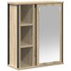 vidaXL Bathroom Wall Cabinet Sonoma oak Engineered wood Medium
