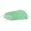 vidaXL Greenhouse Green PE (polyethylene), Galvanized steel Large