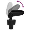 vidaXL Car Armrest Black 5.1"x13.4"x(14.4"-20.9") ABS