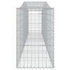 vidaXL Gabion Basket Set of 7 Silver Galvanized Iron Decorative Inlays