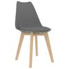 vidaXL Dining Chair Set of 2 Grey