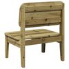 vidaXL Garden Chair Set of 2 Natural Wood Pine Wood Standard Durable