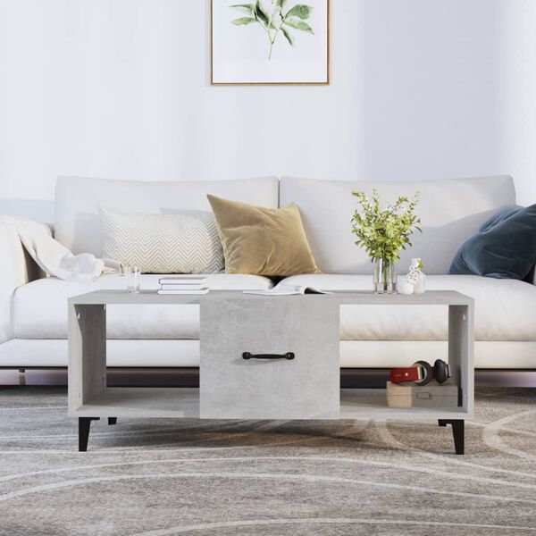 vidaXL Coffee Table Concrete Grey Engineered Wood Coffee Table