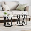 vidaXL Side Table 2 pcs Grey sonoma 19.7" x 19.7" x 15.7