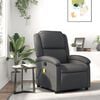 vidaXL Massage Recliner Chair Grey