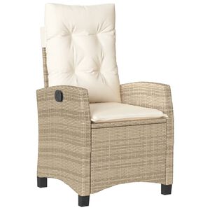 vidaXL Reclining Garden Chair Beige