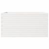 vidaXL Garden Planter White Solid pinewood Large Decorative Inlays