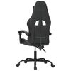 vidaXL Gaming Chair Black and Grey Faux Leather