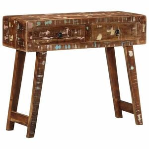 vidaXL Console Table Multicolor Solid reclaimed wood Medium