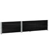 vidaXL Pallet Collars 2 pcs Black 47.2x31.5" Solid Wood Pine
