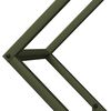 vidaXL Firewood Rack Olive Green 23.6x9.8x23.6" Cold-rolled steel