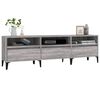 vidaXL TV Cabinet Grey Sonoma Engineered Wood 59.1 x 11.8 x 17.5 in