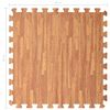 vidaXL Floor Mats 24 pcs Wood Grain 8,64 ㎡ EVA Foam