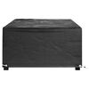 vidaXL Garden Furniture Cover Set of 2 Black Polyethylene