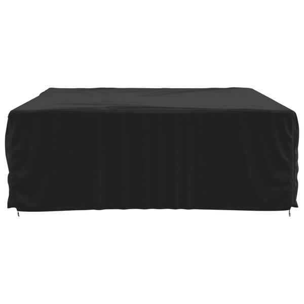 vidaXL Garden Furniture Cover Black 420D Oxford with PU coating