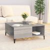 vidaXL Coffee Table Grey Sonoma Engineered Wood, Metal 31.5 in
