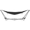 vidaXL Hammock Black Powder-coated steel Compact Foldable Hammock