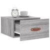 vidaXL Wall-mounted Bedside Cabinet Set of 2 Gray Sonoma Engineered wood