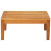 vidaXL Garden Table Brown Solid Acacia Wood 25.2 x 25.2 in Durable