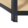 vidaXL 5-Layer Corner Shelf Anthracite Steel&Engineered Wood