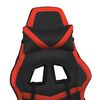 vidaXL Gaming Chair Black and Red Faux Leather, Metal, Plywood, Foam