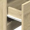 vidaXL Bedside Cabinet Set of 2 Sonoma Oak Engineered wood Medium