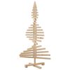 vidaXL Wooden Christmas Tree for Decoration 47.2" Solid Wood Pine