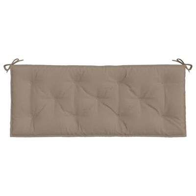vidaXL Garden Bench Cushions 2pcs Taupe 47.2"x19.7"x2.8" Oxford Fabric