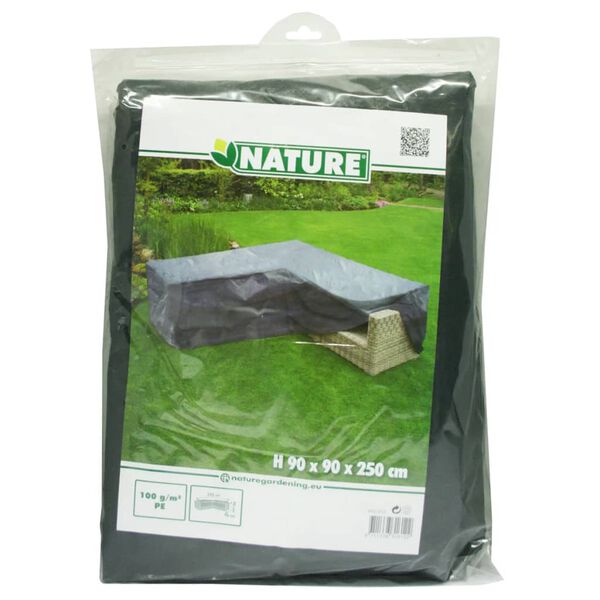 Nature Garden Furniture Cover Grey Polyethylene Large