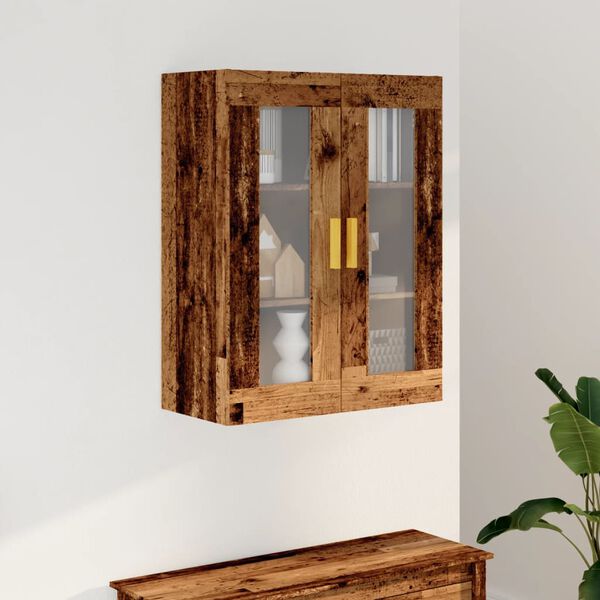 vidaXL Hanging Wall Cabinet Old wood Engineered wood Medium