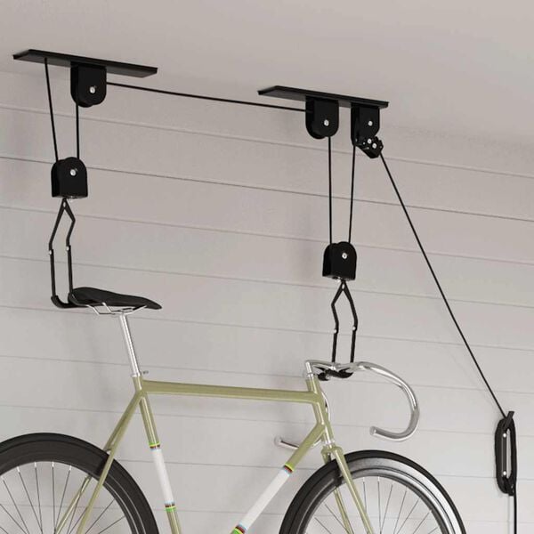 vidaXL Bike Hoists with Ceiling Mount 2 pcs 44.1 lb
