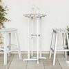 vidaXL Bar Table White 21.7" x 21.7" x 42.1" HDPE