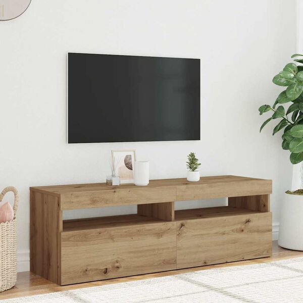 vidaXL TV Cabinet Artisan Oak Engineered Wood 47.2x13.8x15.7 in