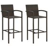 vidaXL Garden Bar Set Brown Solid Acacia wood Compact Durable