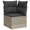 vidaXL Garden Sofa Set Light Grey, Dark Grey