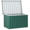 vidaXL Storage Box Green Galvanized steel, Plastic Standard
