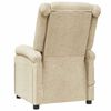vidaXL Massage Chair Cream Fabric, Metal, Wood Single Massage Chair