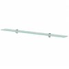 vidaXL Floating Shelf Clear Tempered Safety Glass 39.4x7.9 in