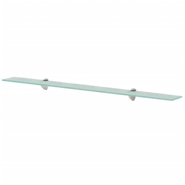 vidaXL Floating Shelf Clear Tempered Safety Glass 39.4x7.9 in